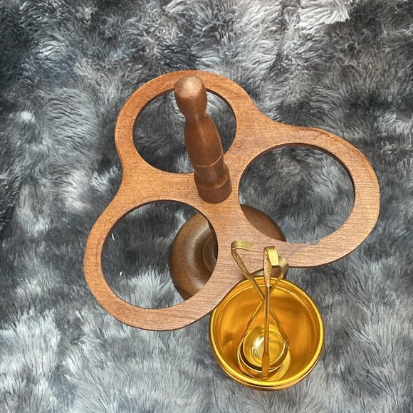 Vintage Relish Server with Brown and Gold Finish - Picture 10 of 16